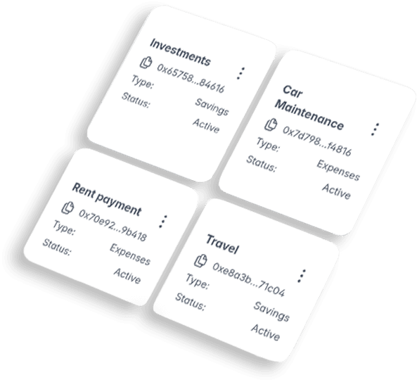 Pine Account cards